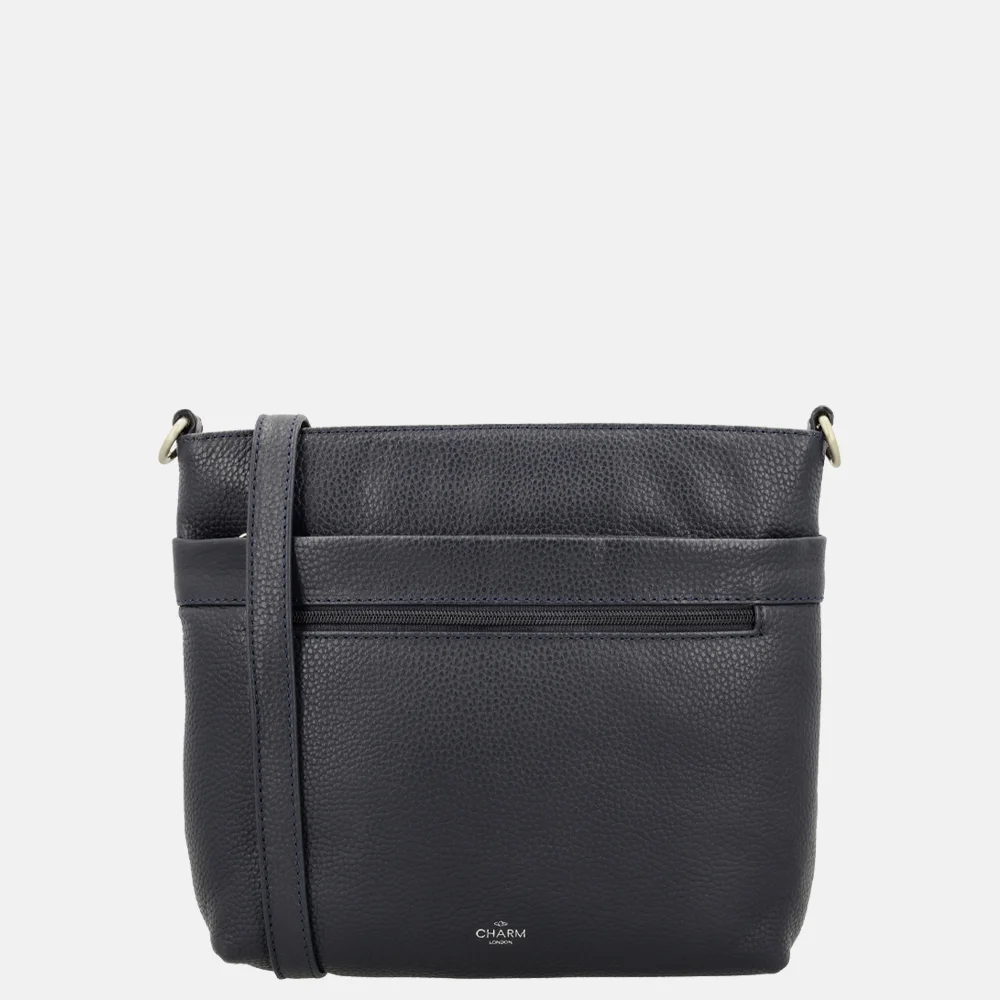 Charm London Washington crossbody tas blauw